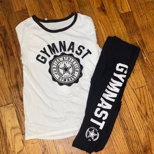 GYMNAST tights and long sleeve outfit fit